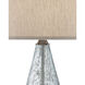 Optimist 29.5 inch 150 watt Pale Blue Speckle and Clear Table Lamp Portable Light