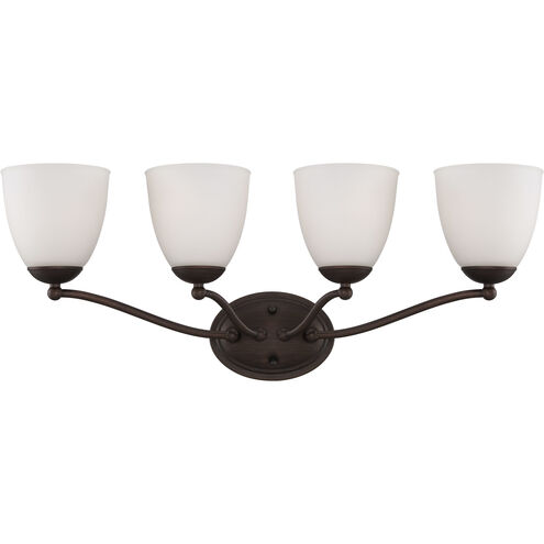 Patton 4 Light 28 inch Prairie Bronze Vanity Light Wall Light