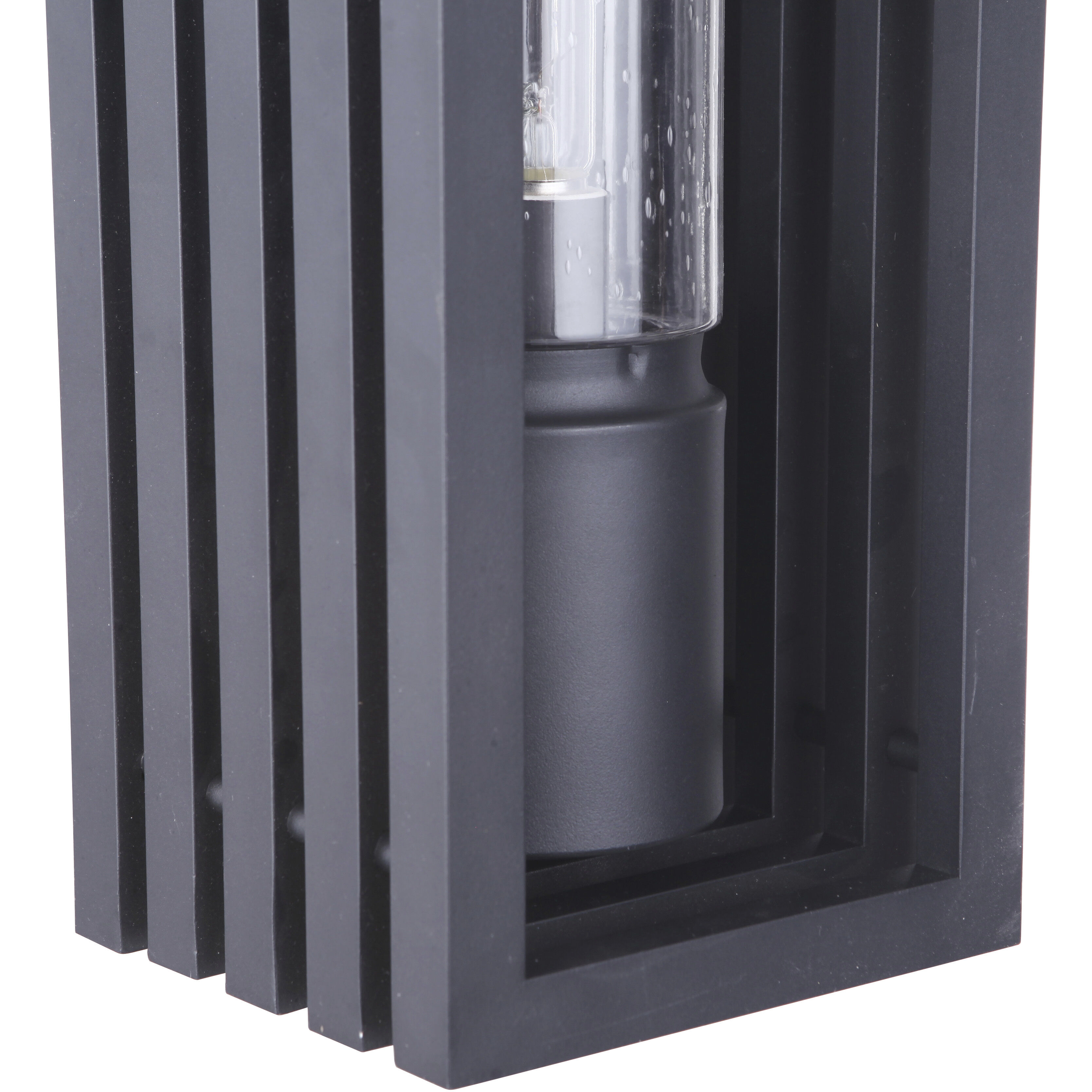 Carmel 1 Light 20 inch Textured Matte Black Outdoor Wall Mount, Large