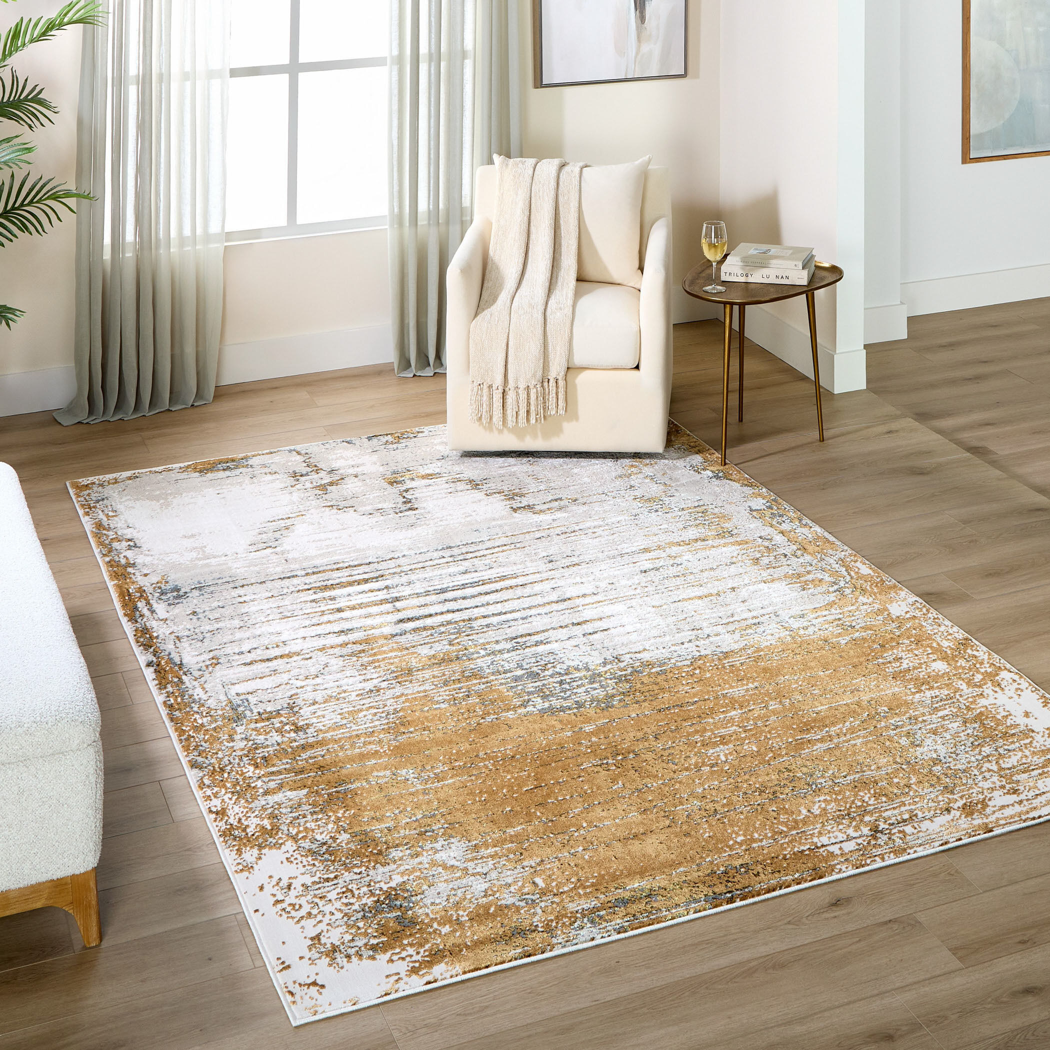 Artema 36 X 24 inch Earth Tones Rug in 2 x 3