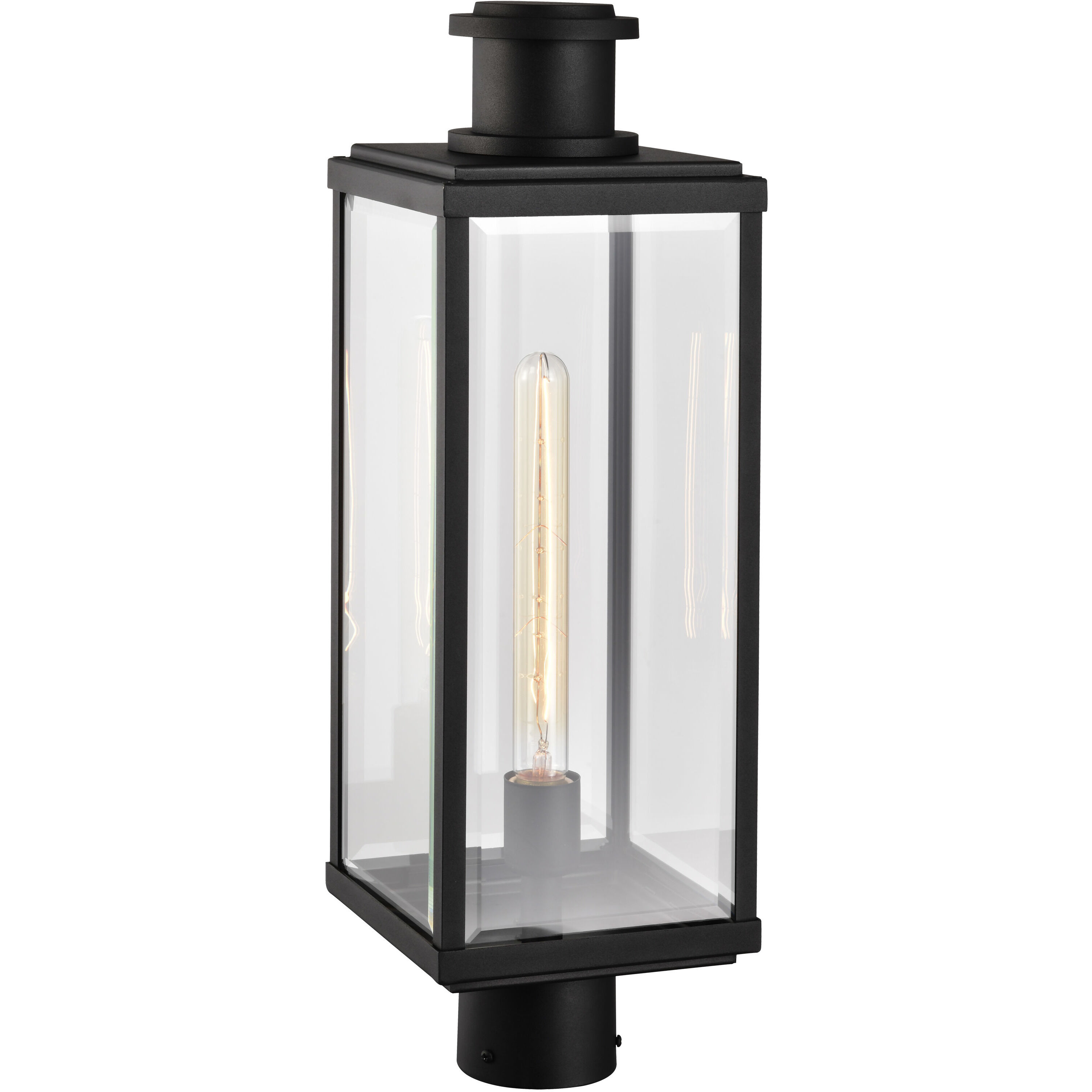 Luca 22.75 inch Sand Black Outdoor Post Light
