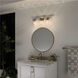 Brinley 3 Light 24 inch Champagne Bronze Bath Vanity Light Wall Light