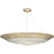 Arctic Halo 3 Light 32 inch Gold Pendant Ceiling Light