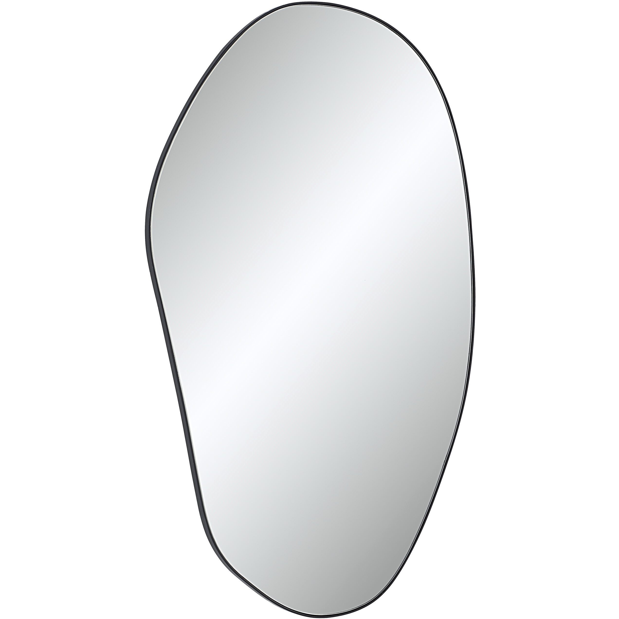 Gela 36 X 23 inch Matte Black Wall Mirror
