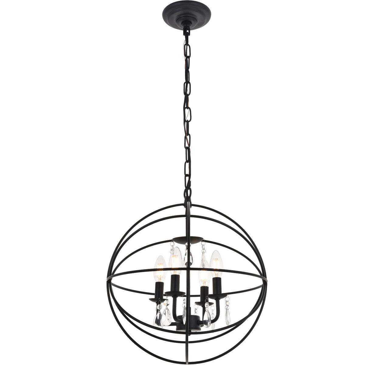 Wallace 4 Light 16 inch Matte Black Pendant Ceiling Light
