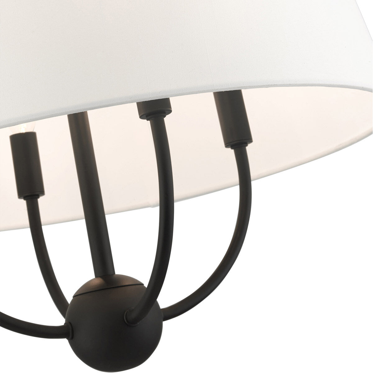 Ridgecrest 4 Light 18 inch Black Pendant Chandelier Ceiling Light
