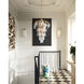 Warwick 1 Light 7 inch Contemporary Silver Leaf ADA Wall Sconce Wall Light, Tall, Bunny Williams Collection