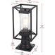 Willington 1 Light 16 inch Black Outdoor Post Light