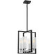 Redmond 4 Light 14 inch Matte Black/Polished Chrome Foyer Light Ceiling Light
