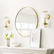 Chapman & Myers Glendon LED 5.75 inch Antique-Burnished Brass Hurricane Wall Sconce Wall Light, Small