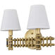 Nevis LED 14 inch French Gold Bath Vanity Wall Light