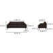 Quinn Dark Brown Sofa