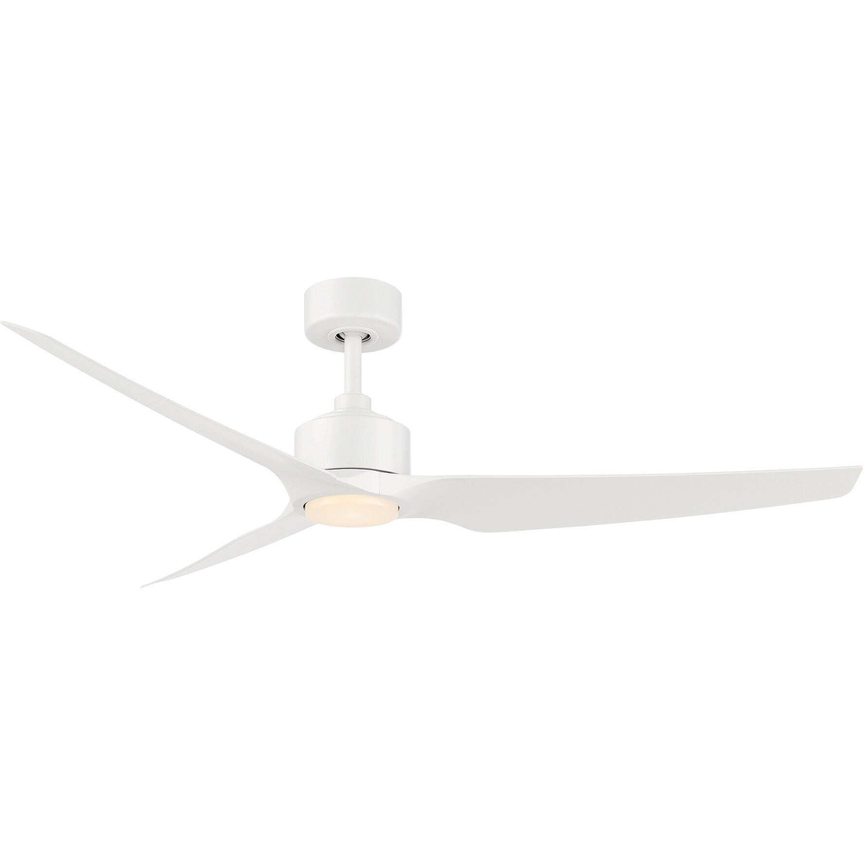 Stella 60 inch Matte White Downrod Ceiling Fans, Smart Fan