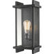 Fallow 1 Light 17.38 inch Black Outdoor Wall Light