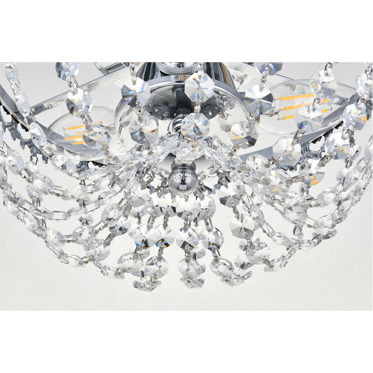 Kylie 3 Light 10 inch Chrome Flush Mount Ceiling Light