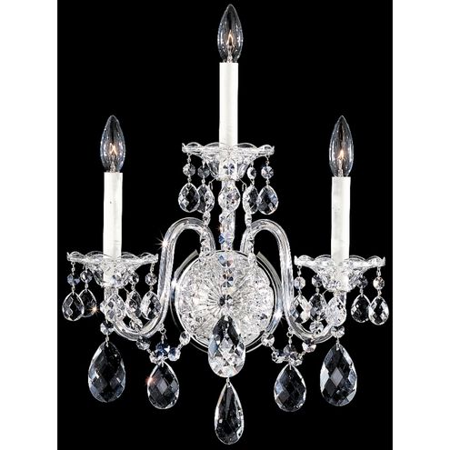 Sterling 3 Light 7.5 inch Polished Silver Wall Sconce Wall Light in Heritage