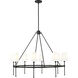 Adorra 8 Light 40 inch Matte Black Chandelier Ceiling Light