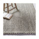 Reeds 36 X 24 inch Aqua/Cream Rugs, Jute