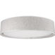 Dalton LED 20 inch Beige Flush Mount Ceiling Light in Textured Linen Shade