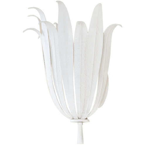 Eden 1 Light 13 inch Textured White Sconce Wall Light