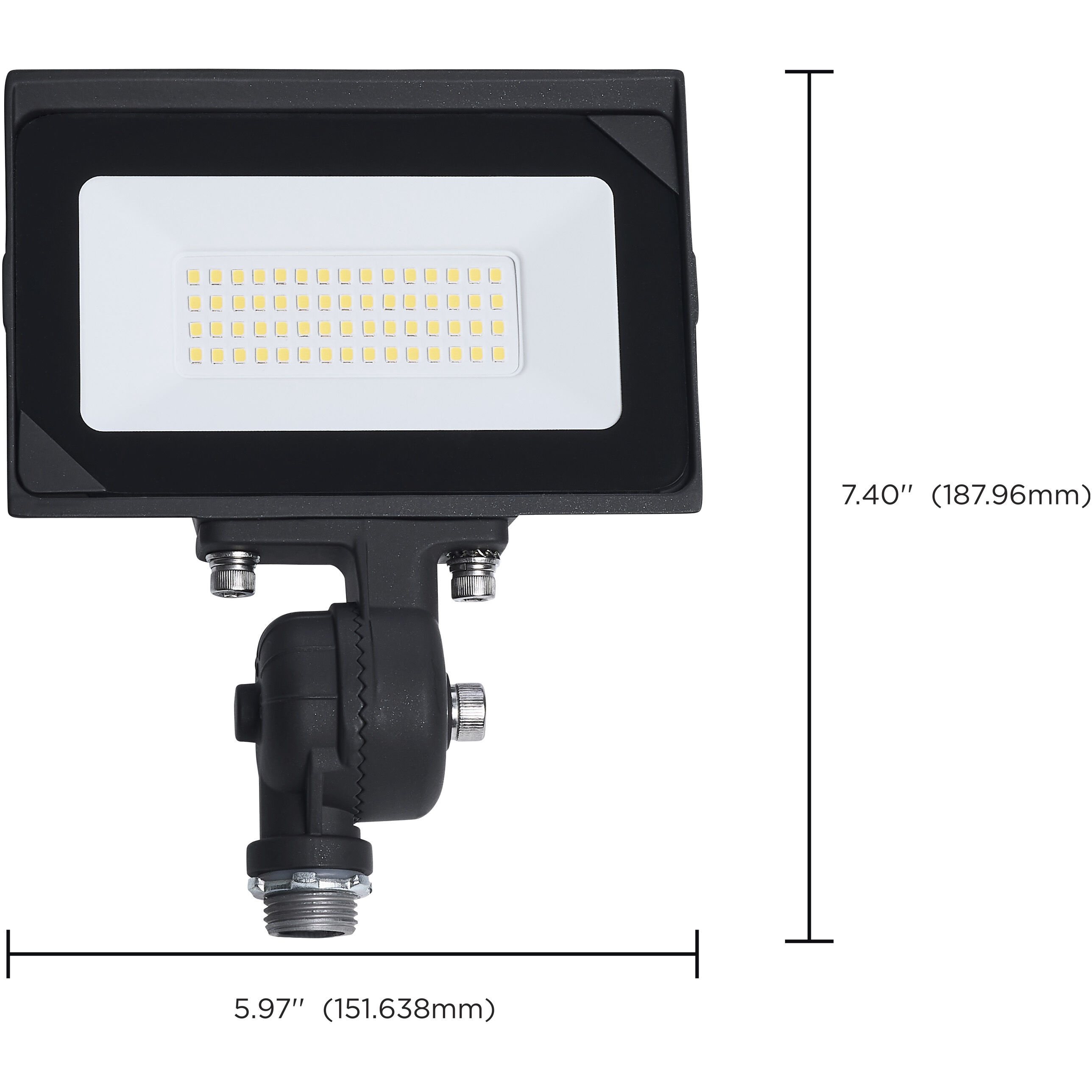 Lumos LED 7.4 inch Bronze Flood Light