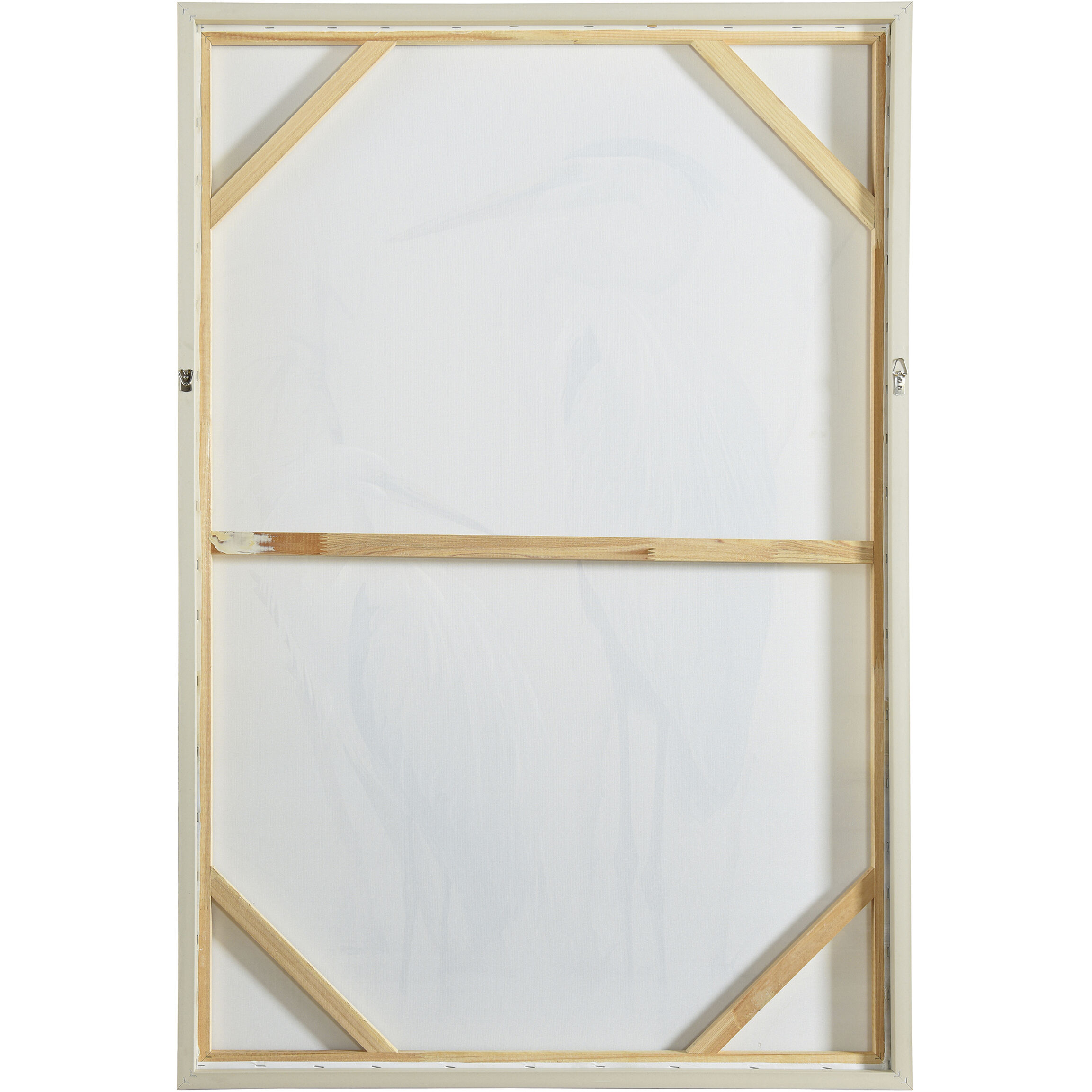 Egret Light Blue and Cream Wall Art