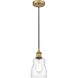 Edison Ellery LED 5 inch Brushed Brass Mini Pendant Ceiling Light