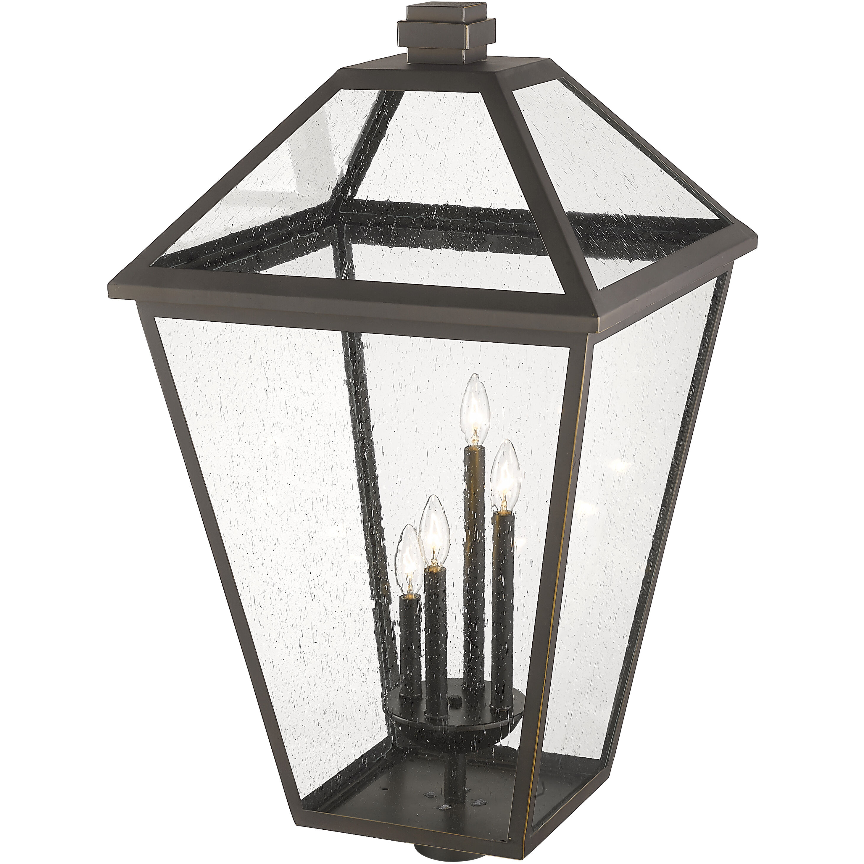 Talbot 4 Light 34.25 inch Oil Rubbed Bronze Outdoor Post Mount Fixture