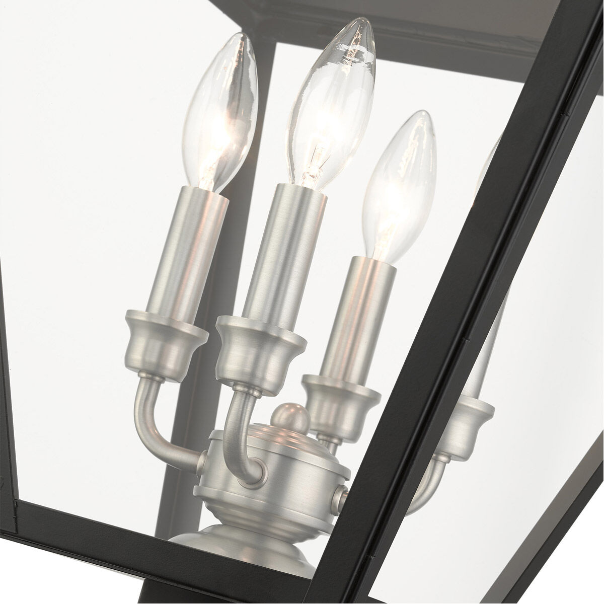 Mansfield 4 Light 28 inch Black Outdoor Post Top Lantern