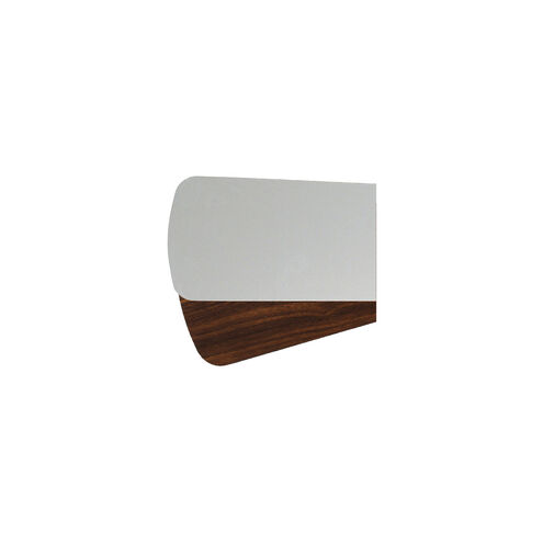Fort Worth Satin Nickel/Walnut 25 inch Set of 5 Fan Blades, Set of 5