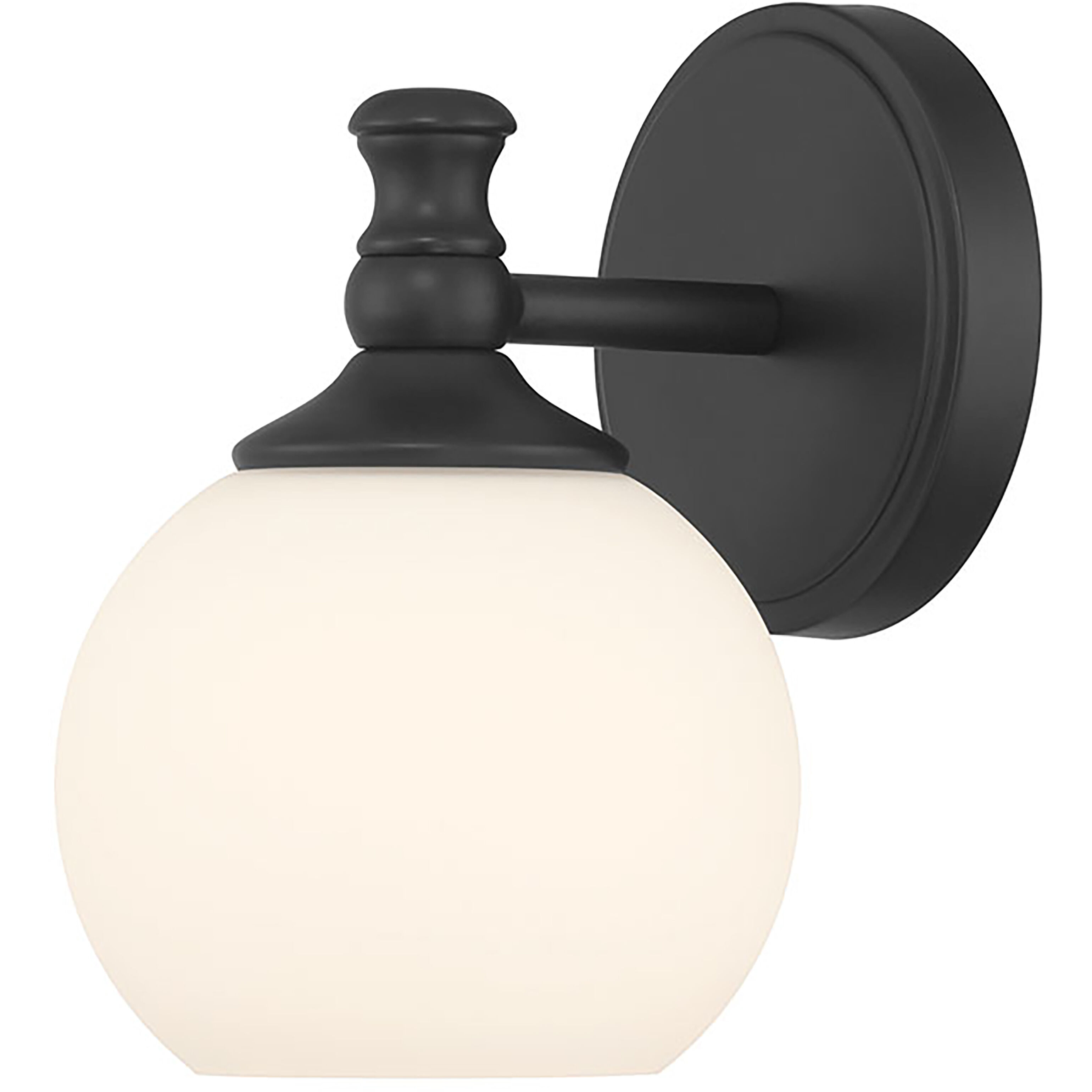 Orlisse 1 Light 6 inch Matte Black Wall Sconce Wall Light