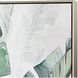 Musa I Green with Off White and Champagne Gold Framed Wall Art