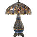 Dragonfly 26 inch 60 watt Tiffany Glass Table Lamp Portable Light