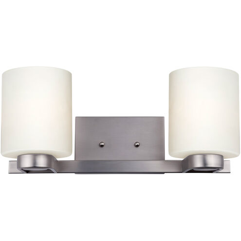 Mona 2 Light 17 inch Brushed Nickel Bath & Vanity Wall Light