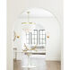 Cabaret Fringe 3 Light 26 inch Ivory Chandelier Ceiling Light