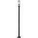 Sana 2 Light 114.25 inch Black Outdoor Post Mounted Fixture