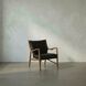 Elton Dark Walnut and Onyx Black Occasional Chair