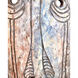Glazed Masks 20 X 7.5 inch Sculptures, Set of 3