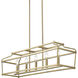 Nellita Island Chandelier Ceiling Light in Vintage Brass