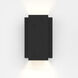 Oslo LED 6.3 inch Textured Black Exterior Wall Light