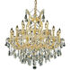 Maria Theresa 19 Light 30 inch Gold Dining Chandelier Ceiling Light in Clear, Royal Cut