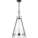 C&M by Chapman & Myers Keystone 1 Light 16 inch Aged Iron Pendant Ceiling Light