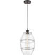 Edison Vaz 1 Light 10 inch Oil Rubbed Bronze Cord Hung Mini Pendant Ceiling Light