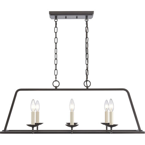 Joanie Linear Chandelier Ceiling Light in Old Bronze