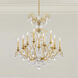 Renaissance Nouveau 12 Light 32 inch Heirloom Gold Chandelier Ceiling Light, Adjustable Height