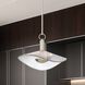 Novella LED 18 inch Polished Nickel Convertible Pendant Ceiling Light