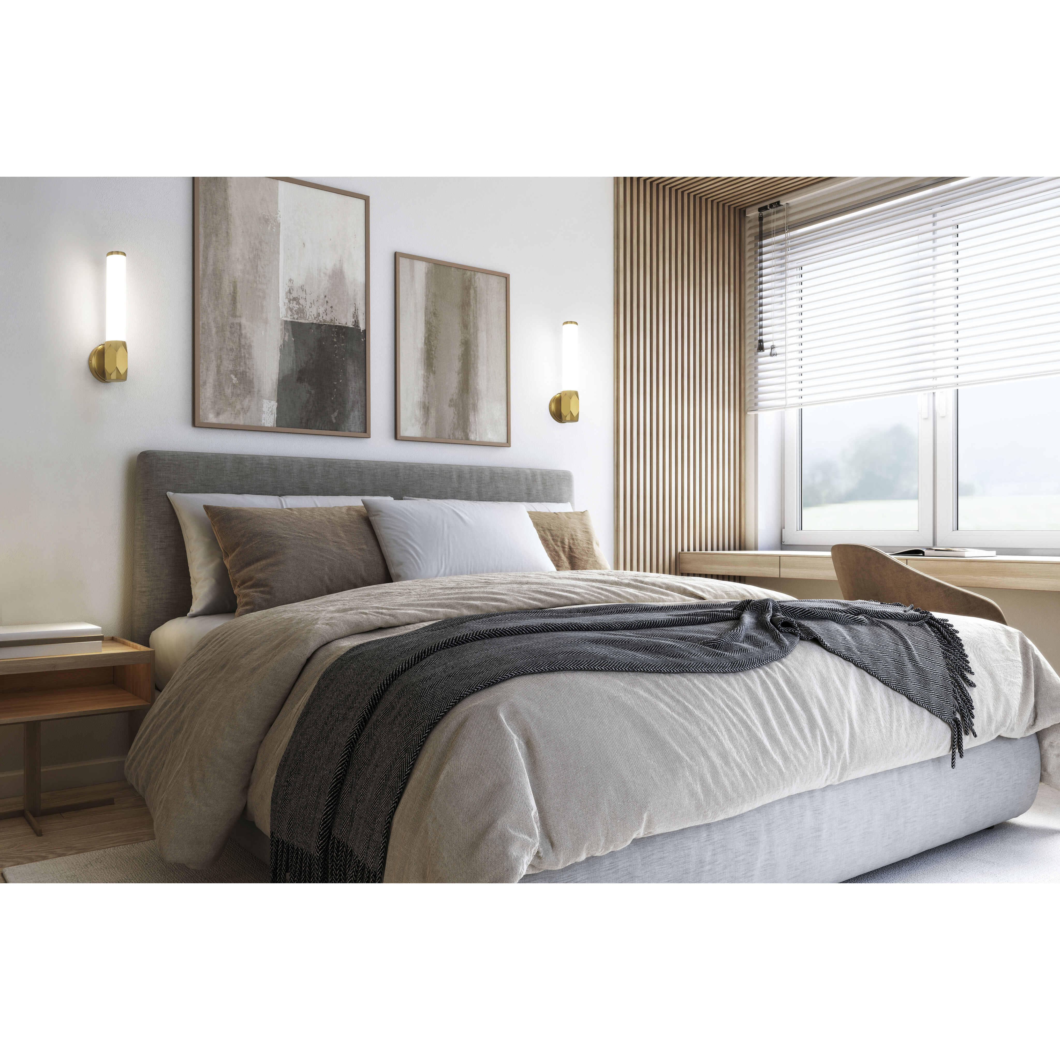 Cooper LED 4.75 inch Modern Gold Wall Sconce Wall Light