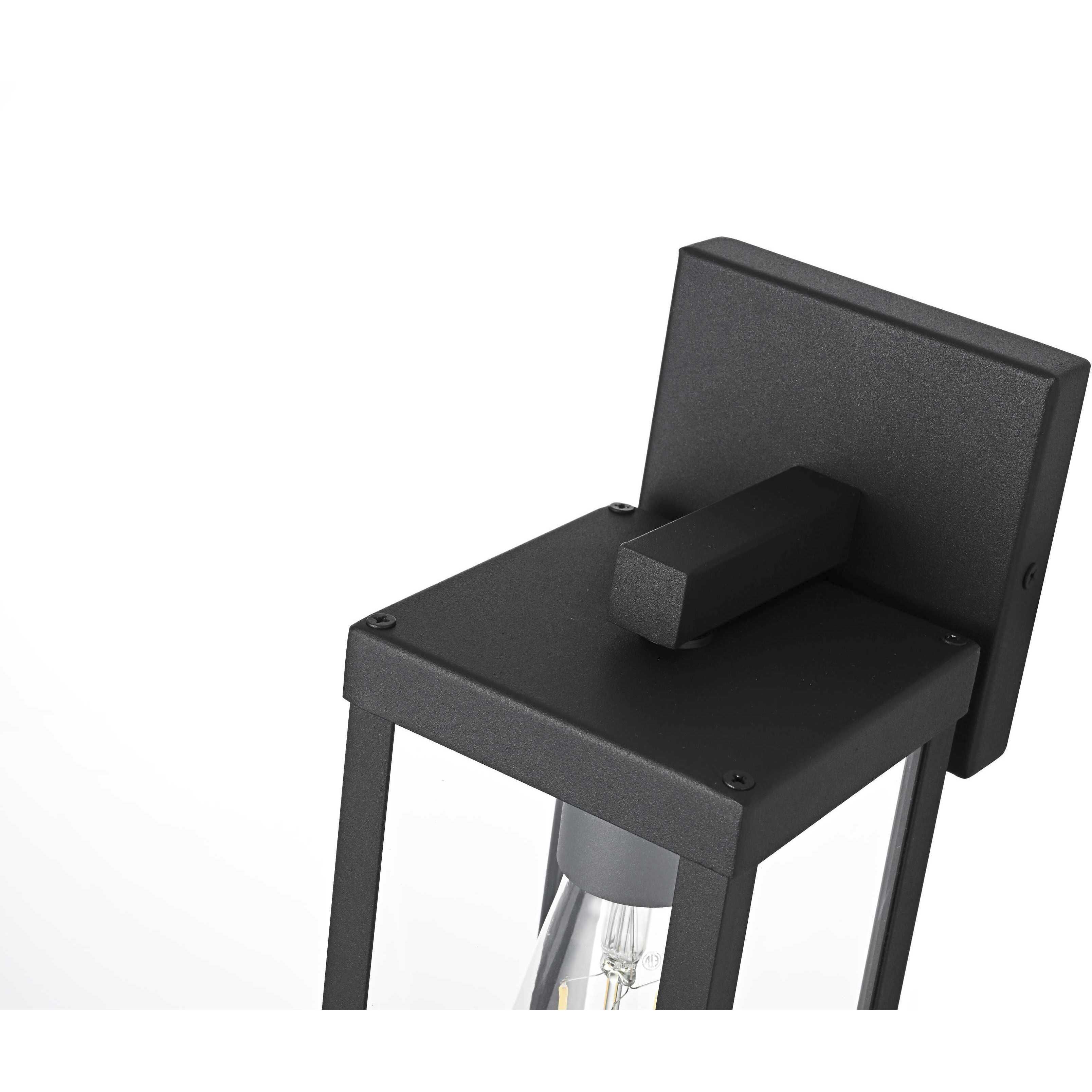 Peter 1 Light 11 inch Black Outdoor Wall Sconce