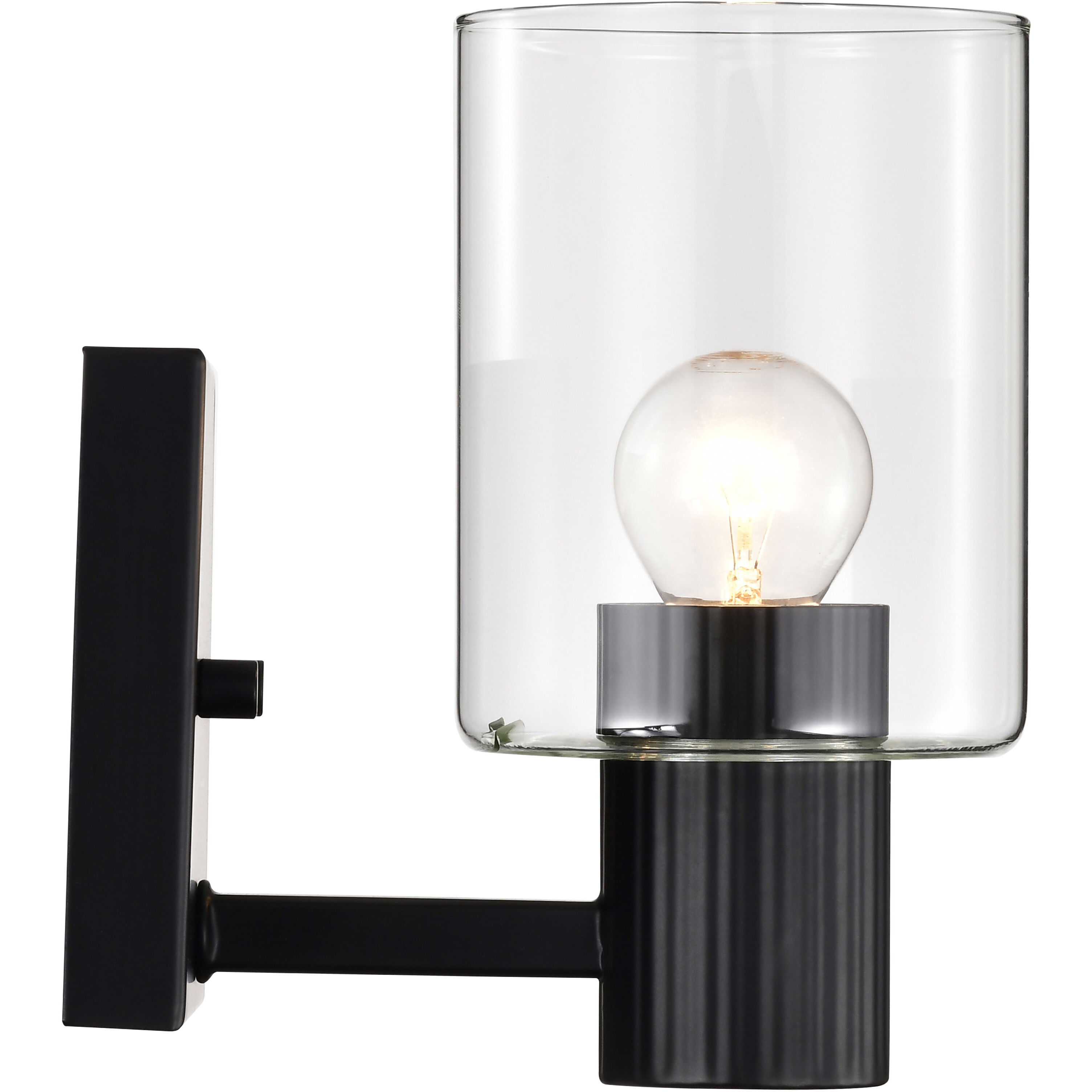 Clarksville 1 Light 4.5 inch Matte Black Vanity Light Wall Light