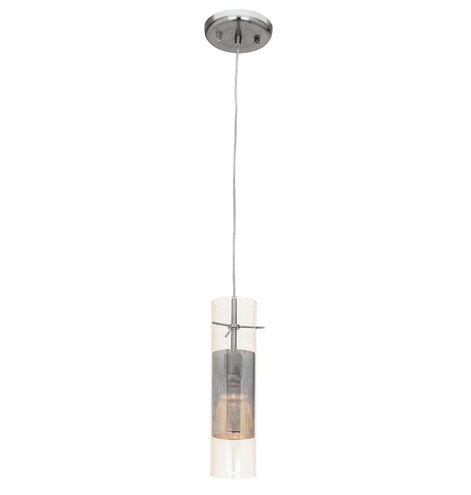 Spartan LED 3 inch Brushed Steel Pendant Ceiling Light